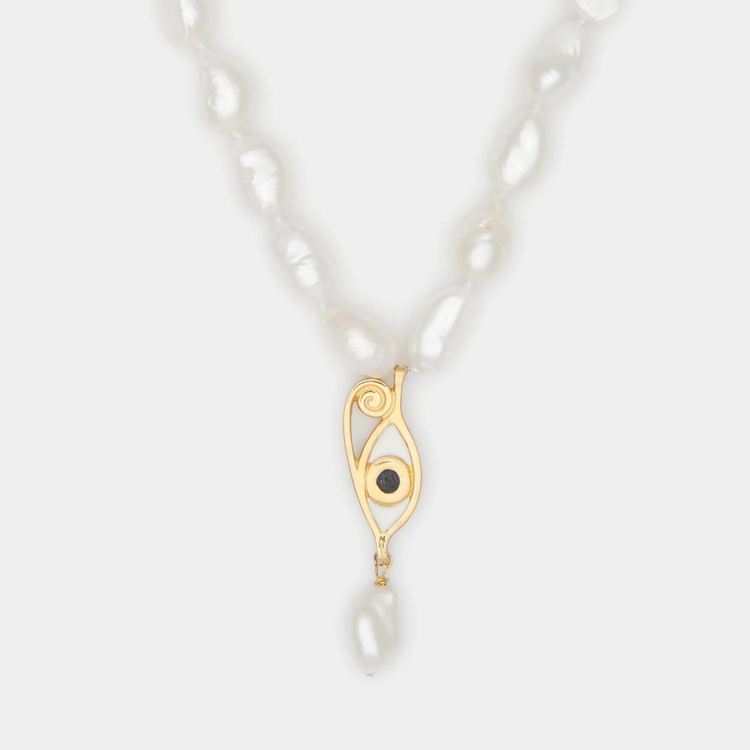 Resin Ines Baroque Pearl Necklace for Him