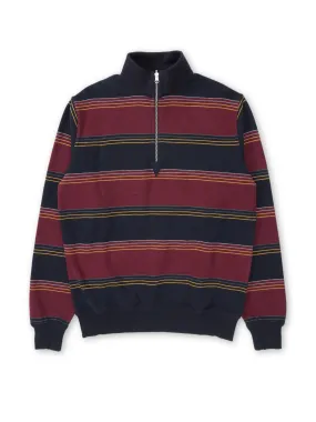 Reversible Half Zip Sweatshirt Hinkley Navy/Burgundy