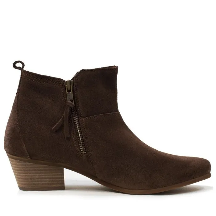 Roxy Suede Boots - Brown Size UK 3, 4 & 7.5 Only