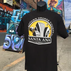 Santa Ana City tee (black)