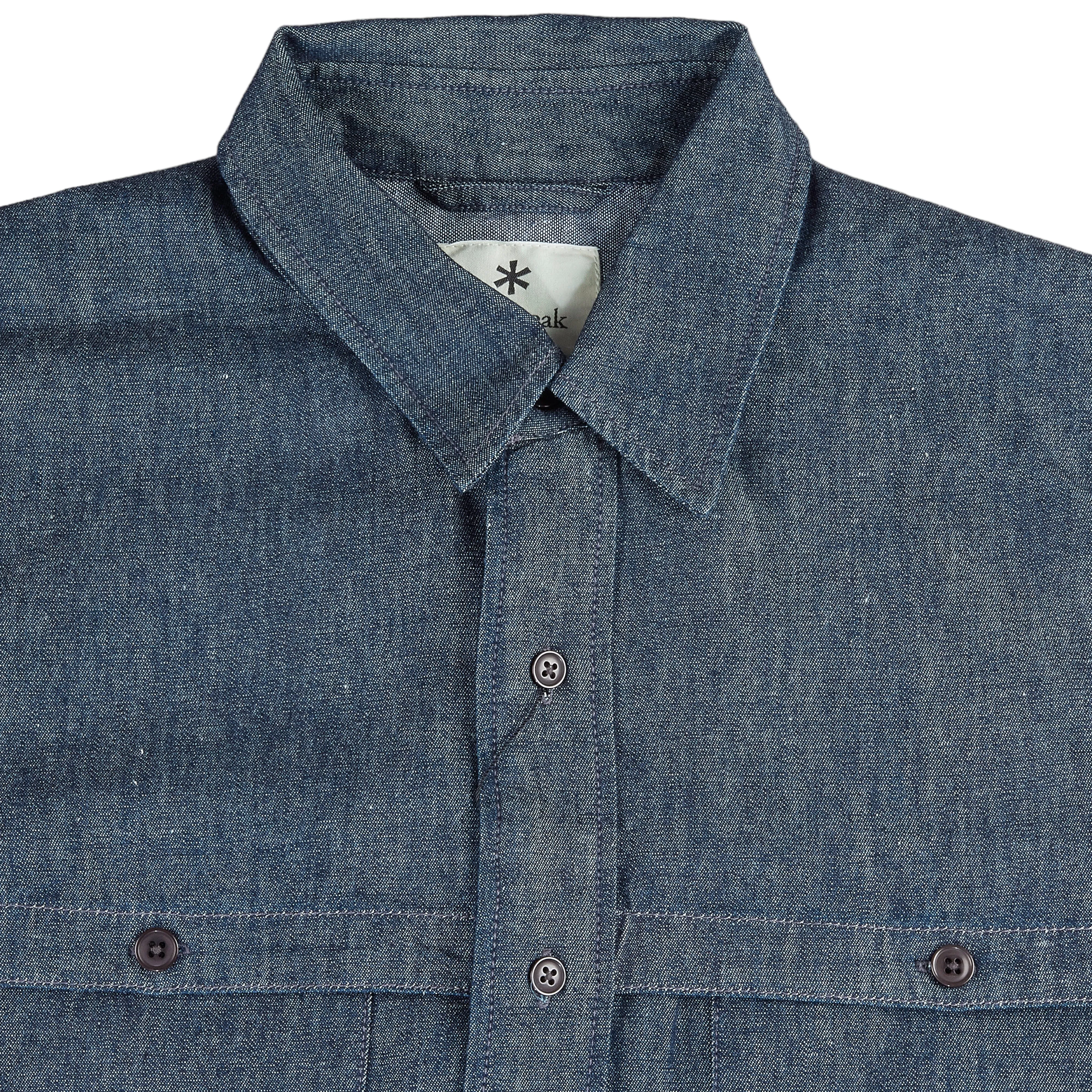 Snow Peak Takibi Light Denim Utility Shirt I Sort