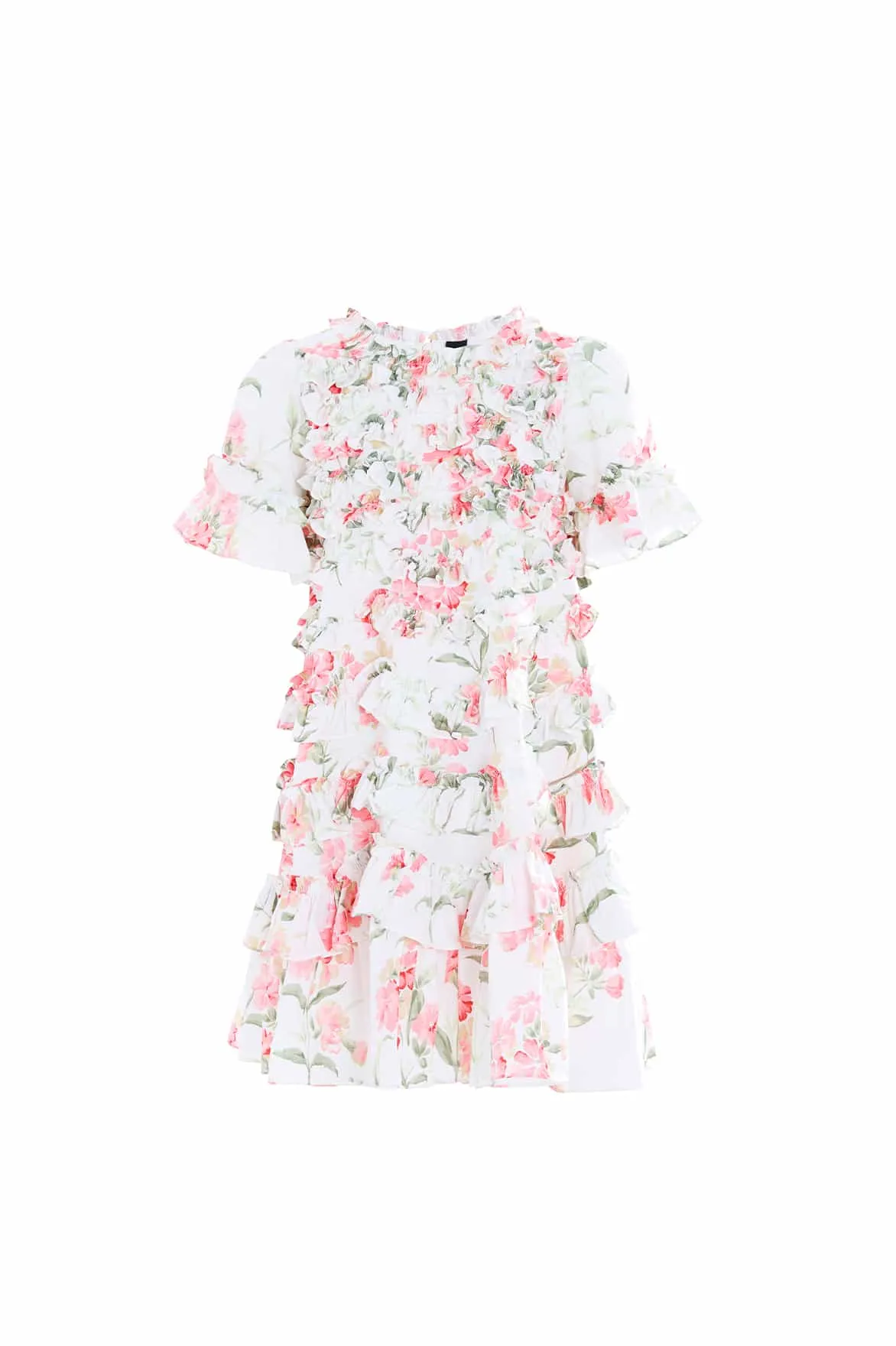 Summer Posy Crepe Short Sleeve Kids Dress