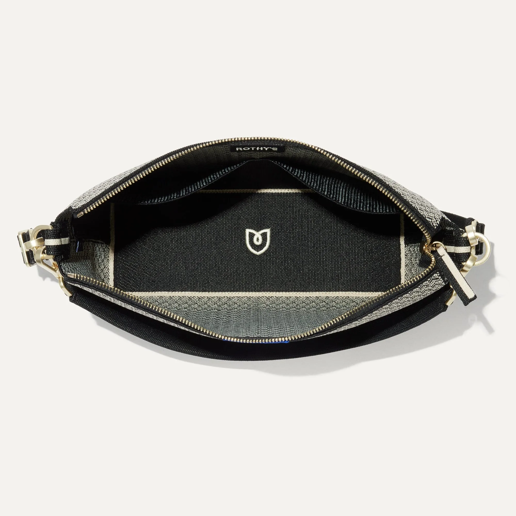 The Daily Crossbody - Black Mist Herringbone