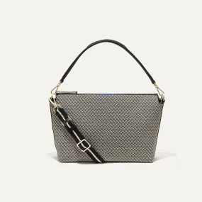 The Daily Crossbody - Black Mist Herringbone