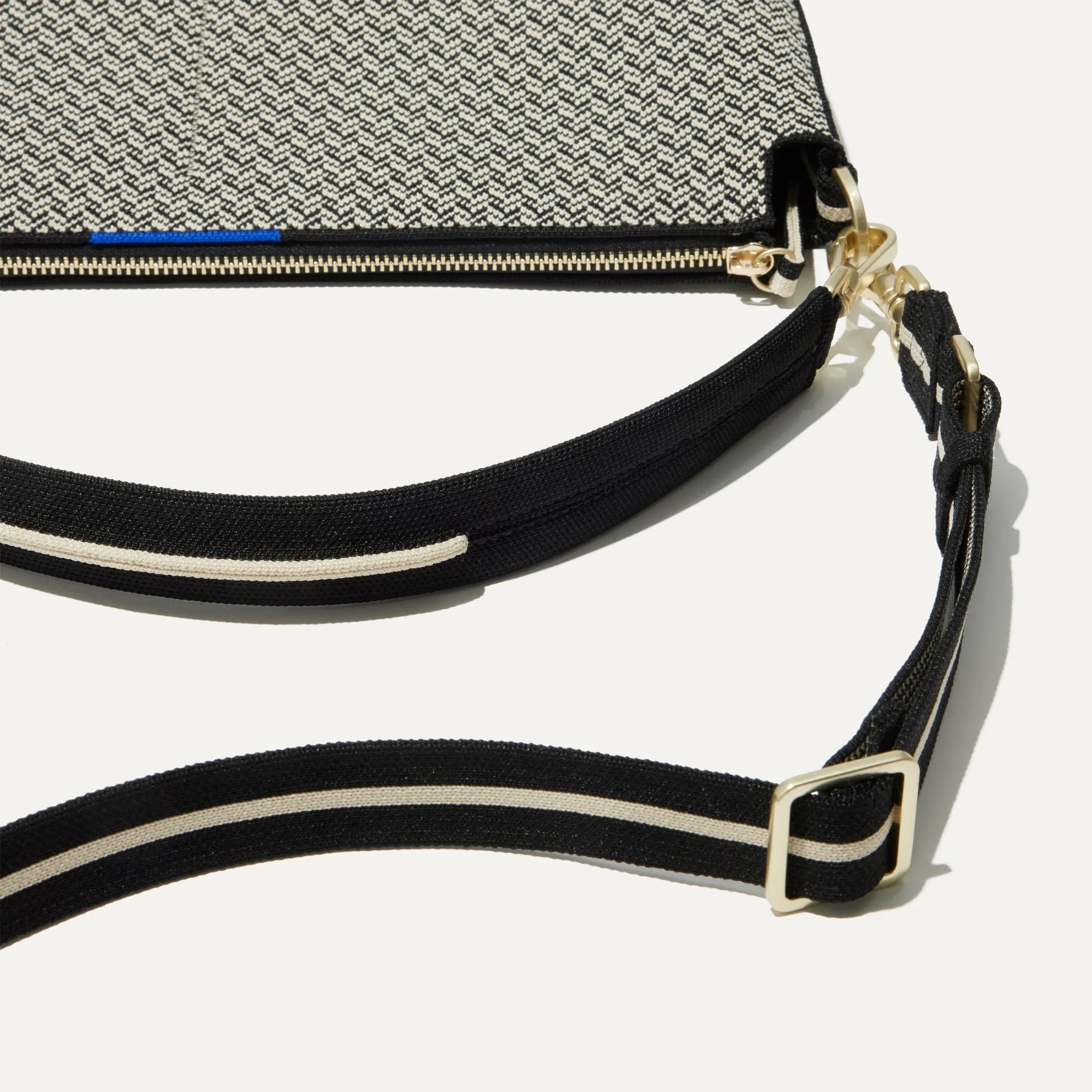 The Daily Crossbody - Black Mist Herringbone