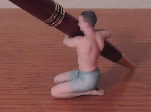 Tiny Runt Man Pen Holder - Summer Swimsuit - Serves You Boss GIrl