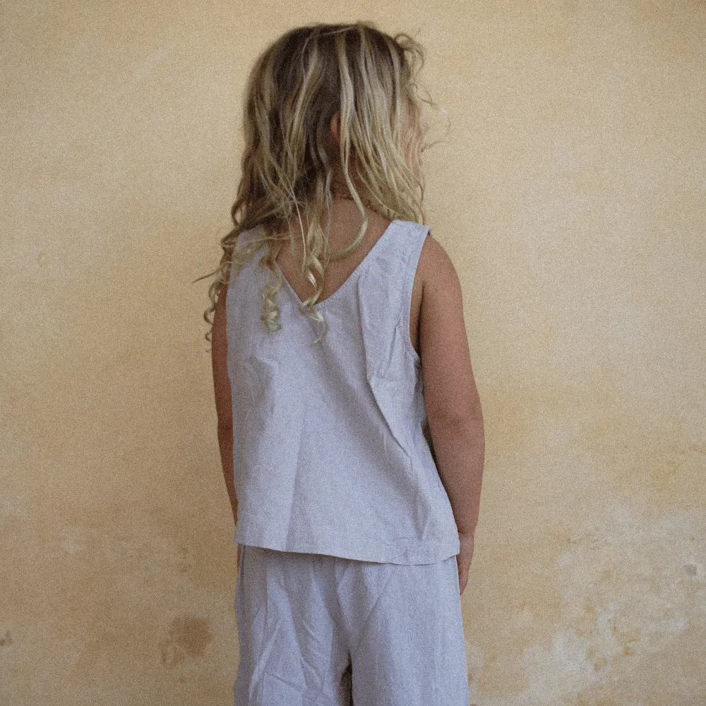 Tothemoon ☾  - Tita top - V-shaped back - 100% Cotton - Handmade in Holland