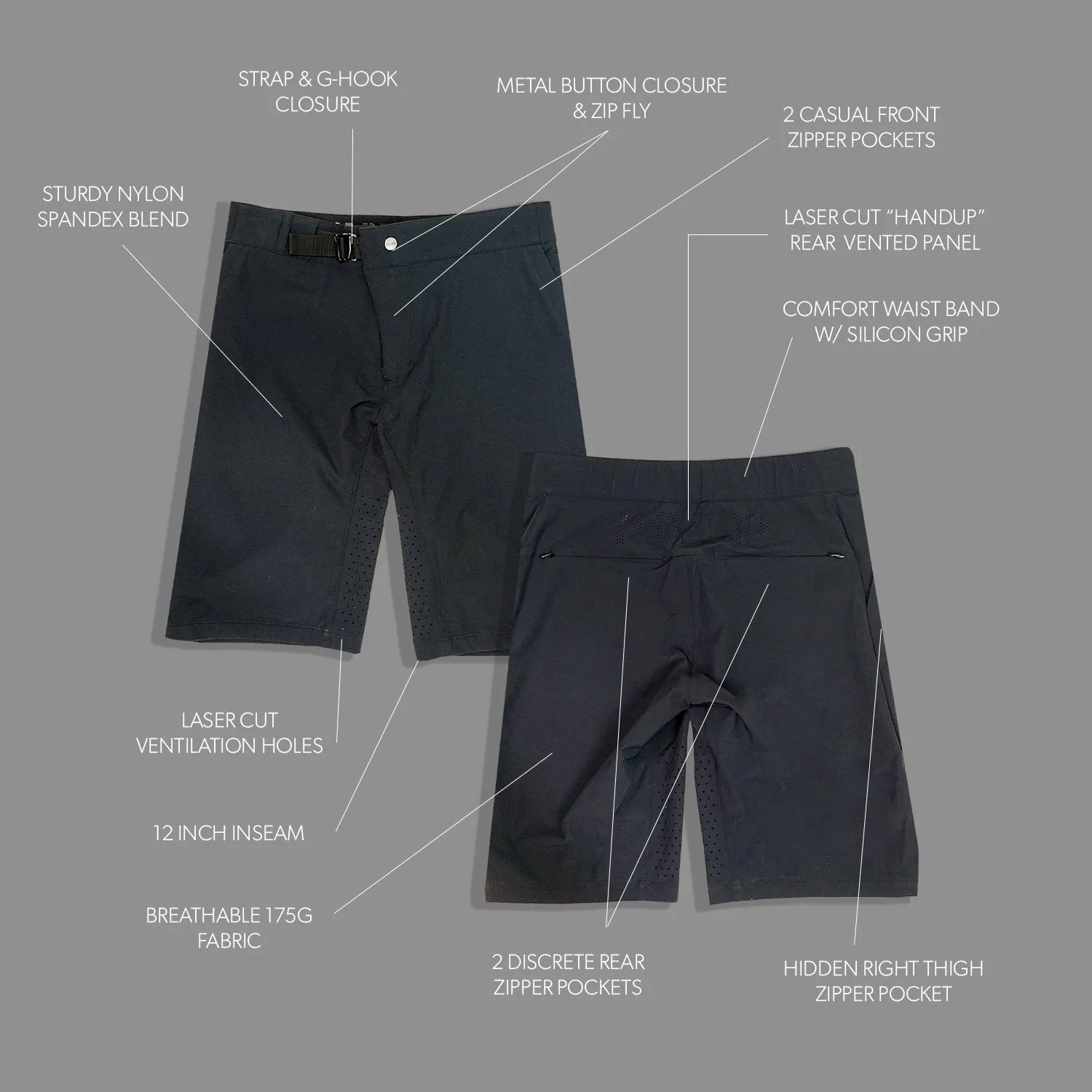 Trail Rambler Short  - Cool Black