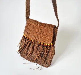 Tribal leather bag handmade in Shalateen Egypt