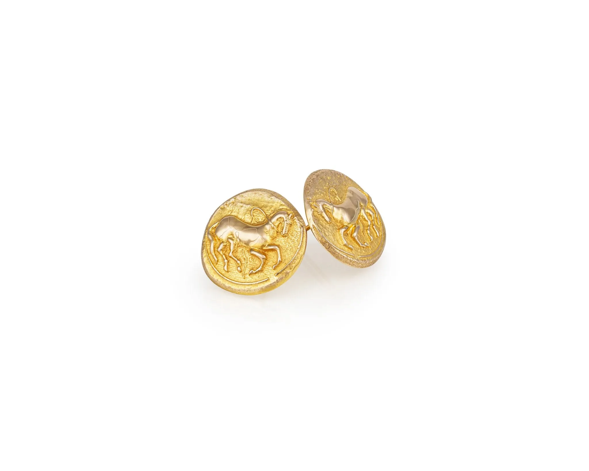 Trojan Coin Earrings