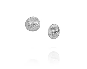 Trojan Coin Earrings