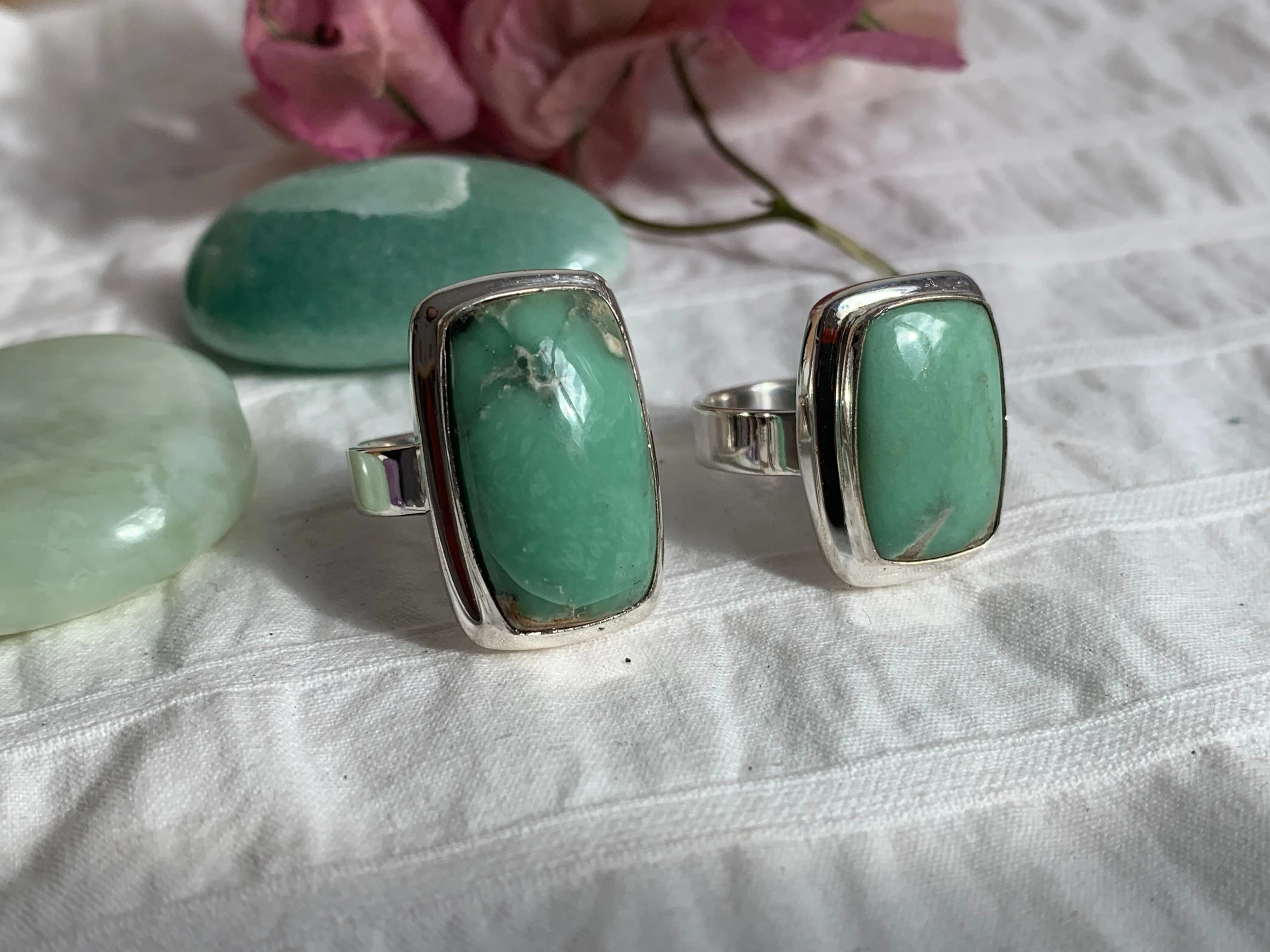 Variscite Ansley Ring - Rectangle (US 7)