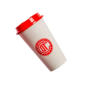 Vaso para Café Rojo con Blanco