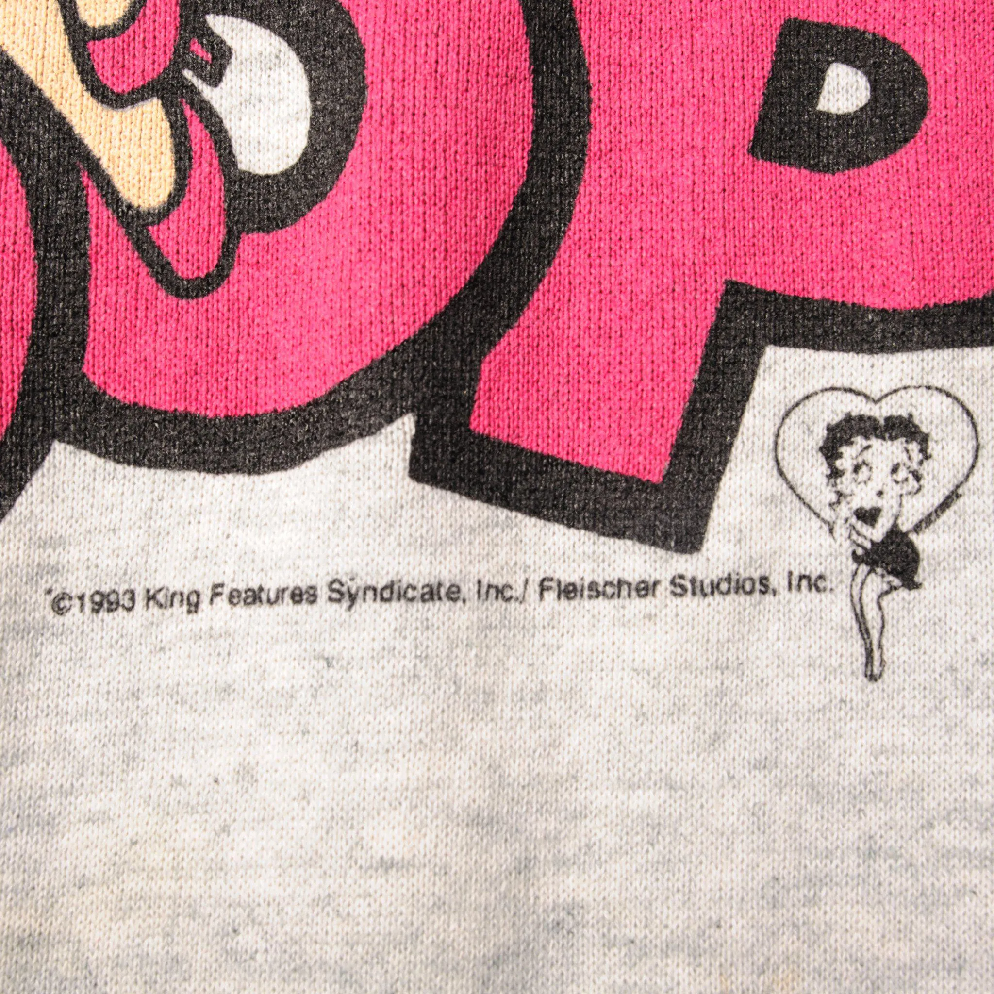 VINTAGE BETTY BOOP SWEATSHIRT 1993 SIZE XL