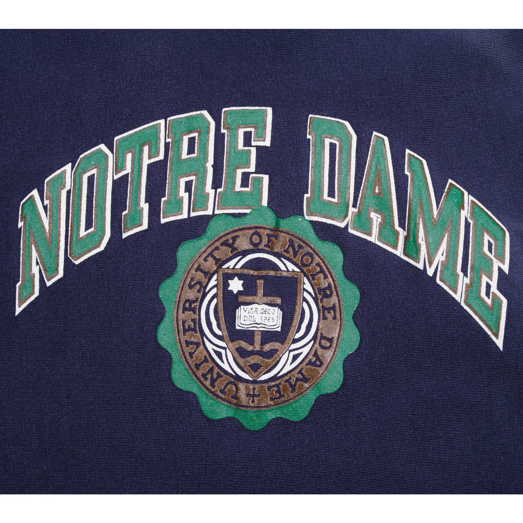 VINTAGE CHAMPION REVERSE WEAVE NOTRE DAME SWEATSHIRT 1990S LARGE MADE USA