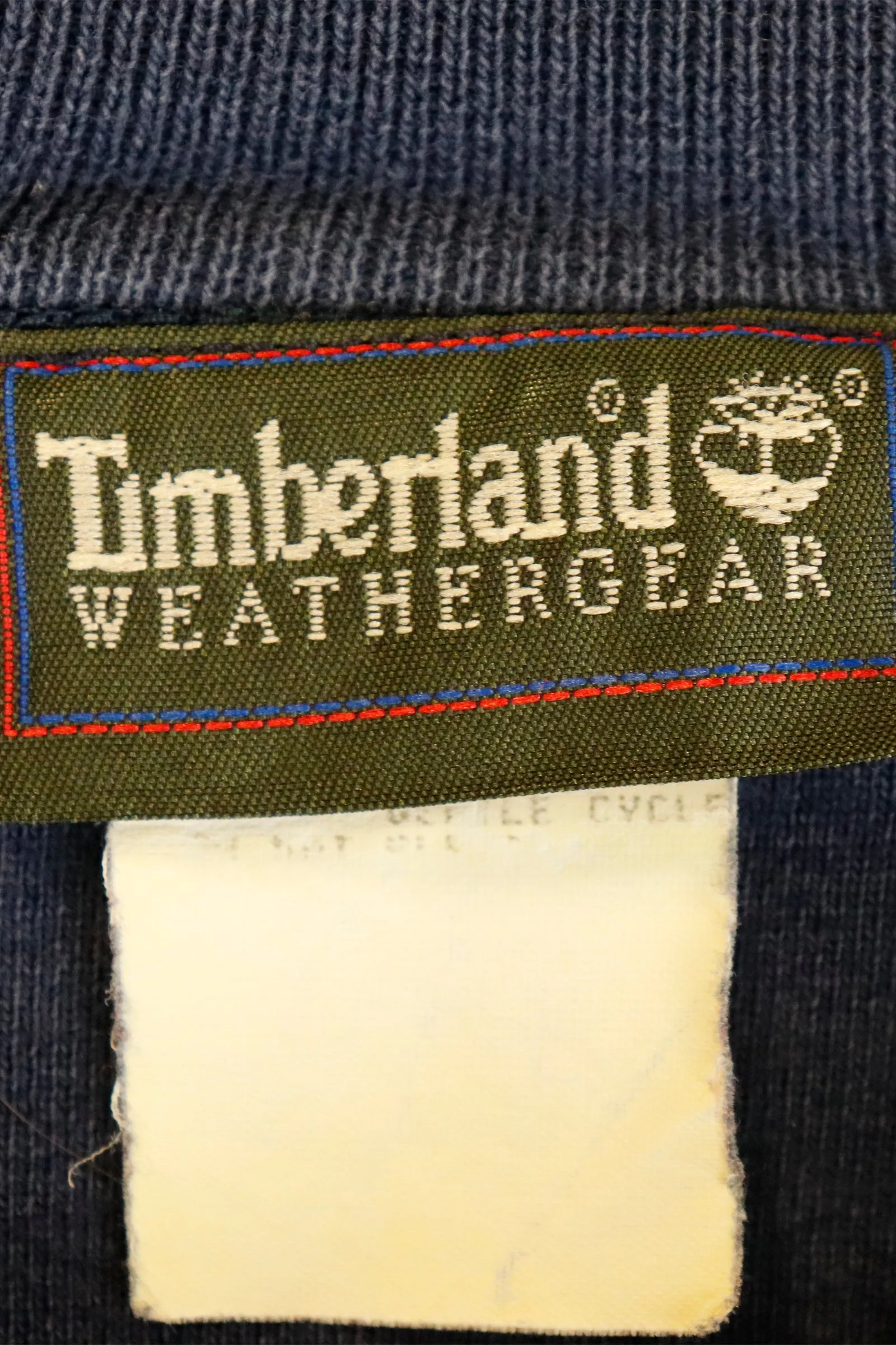 Vintage Timberland Wind Water Earth And Sky Embroidered Font Sweatshirt