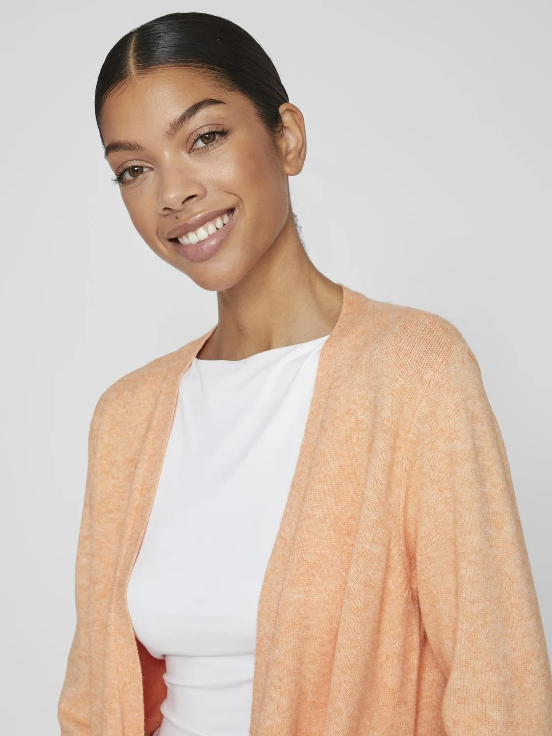 VIRIL Cardigan - Shell Coral