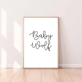 Wall Art Baby Wolf