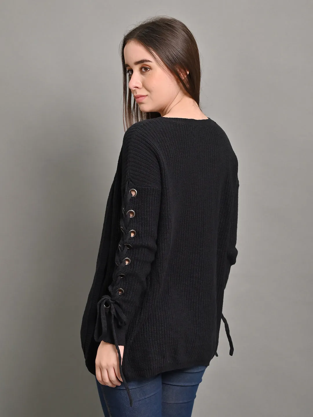 Women Black Cardigan Shrug