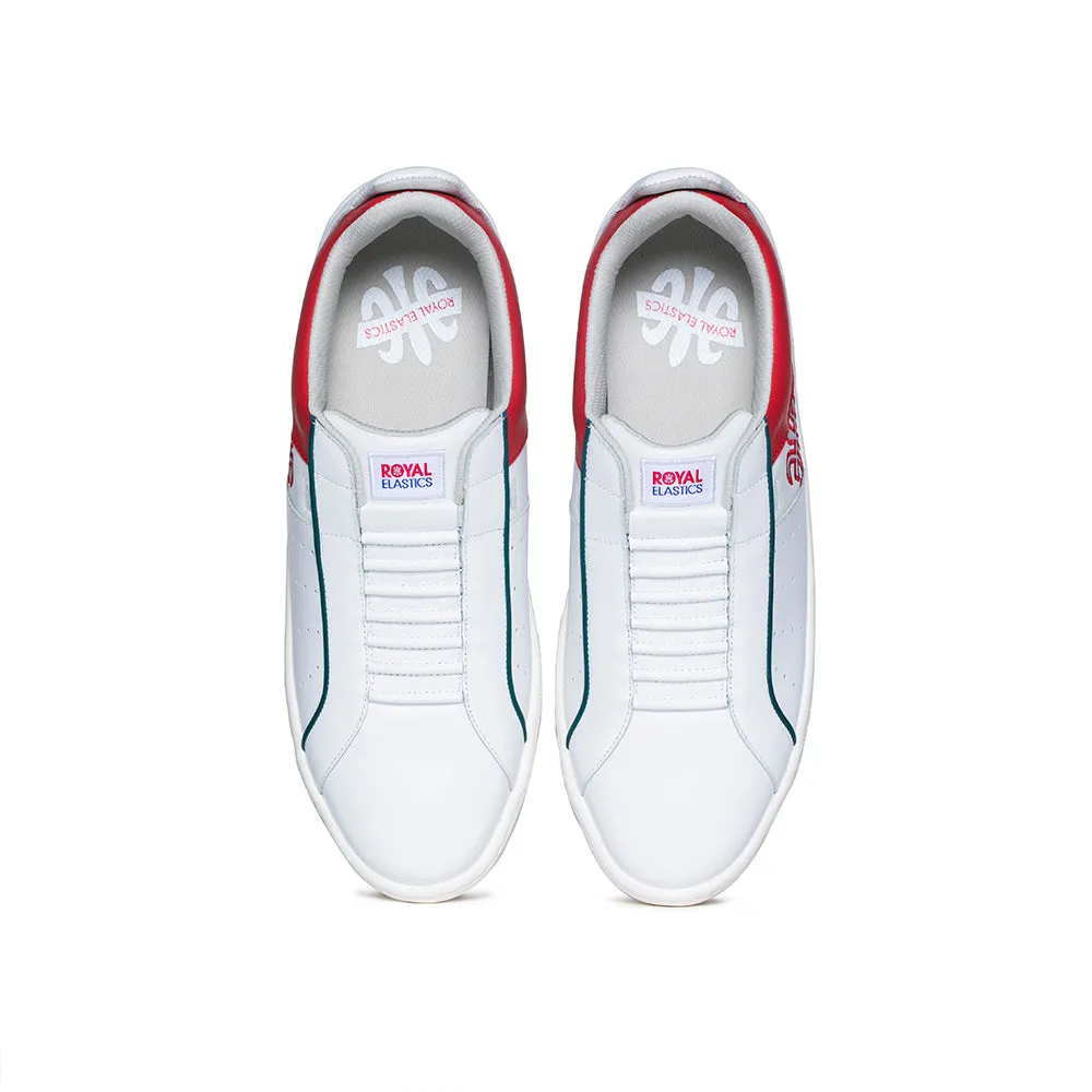 Women's Icon Archer Red White Leather Sneakers 96394-001