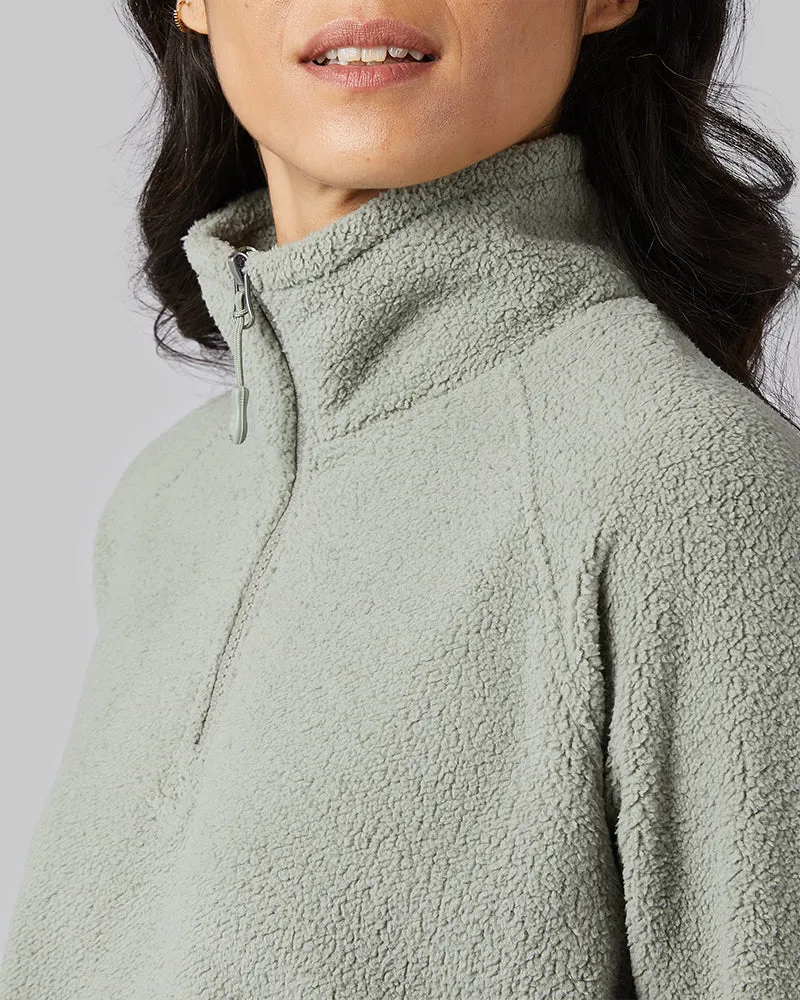 WOMEN'S SHORTHAIR SHERPA 1/4 ZIP TOP