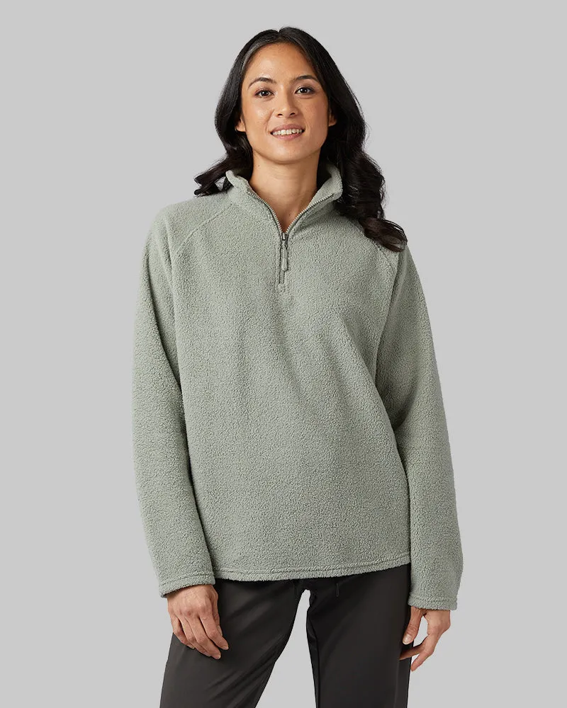 WOMEN'S SHORTHAIR SHERPA 1/4 ZIP TOP